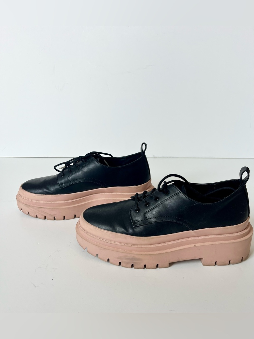 Steve Madden Platform Derby Chunky Lace Up Shoes 8.5